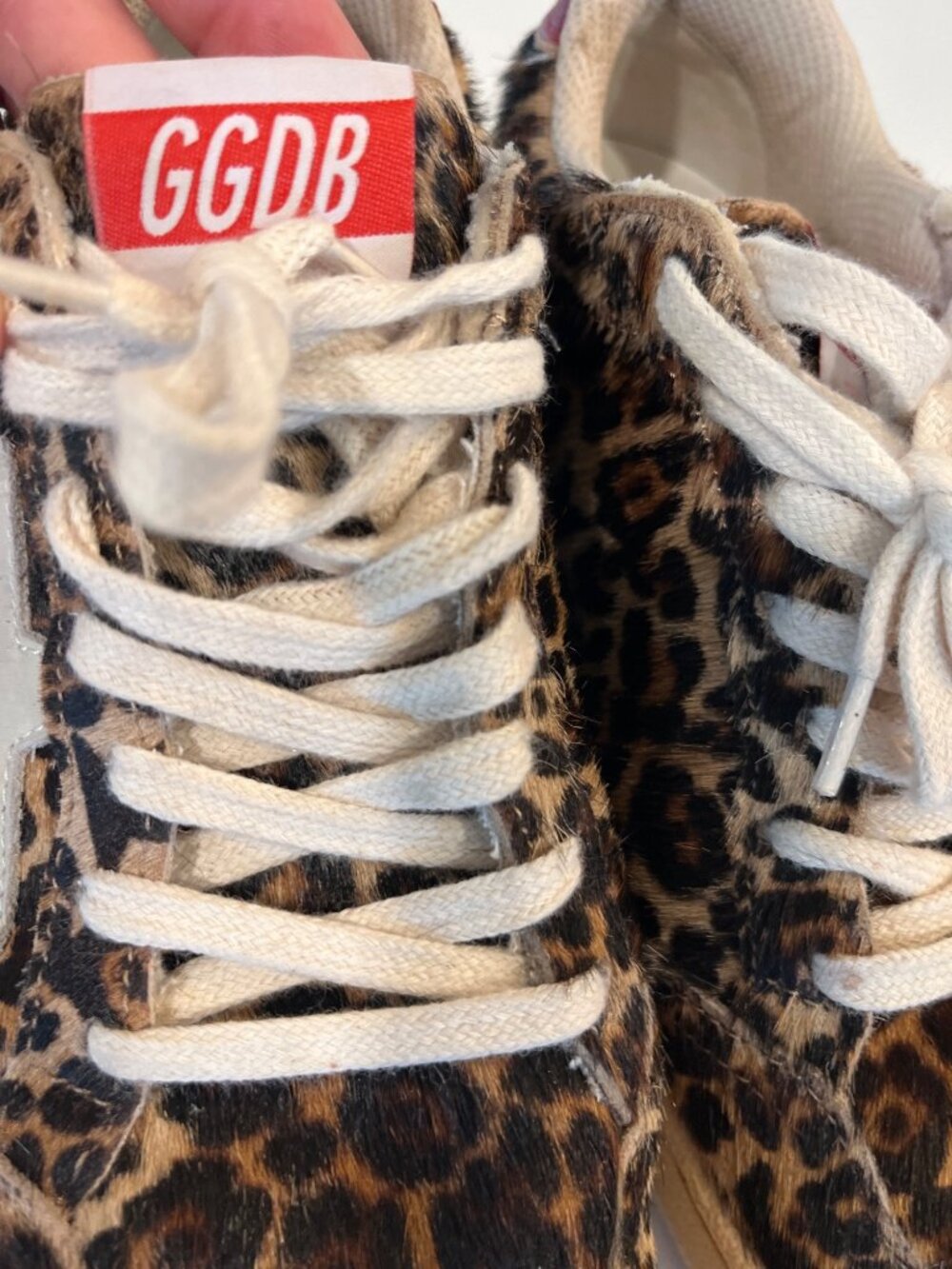 Golden Goose Deluxe Brand Leopard-Print Superstar Sneakers With Distressed Detai - Picture 7 of 14